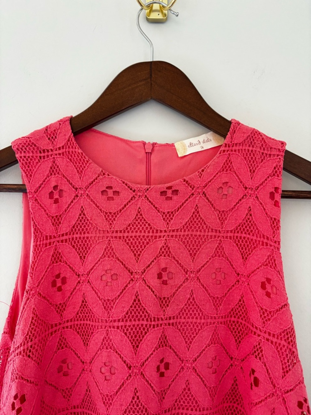 Altard State Lace Fit & Flare Dress Pink Coquette Romantic Feminine - Picture 3 of 7